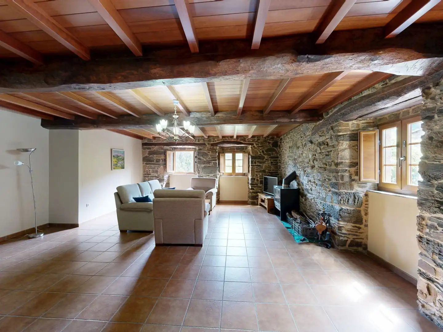 Sala de estar de Casa o chalet en venta en Ourol, Lugo