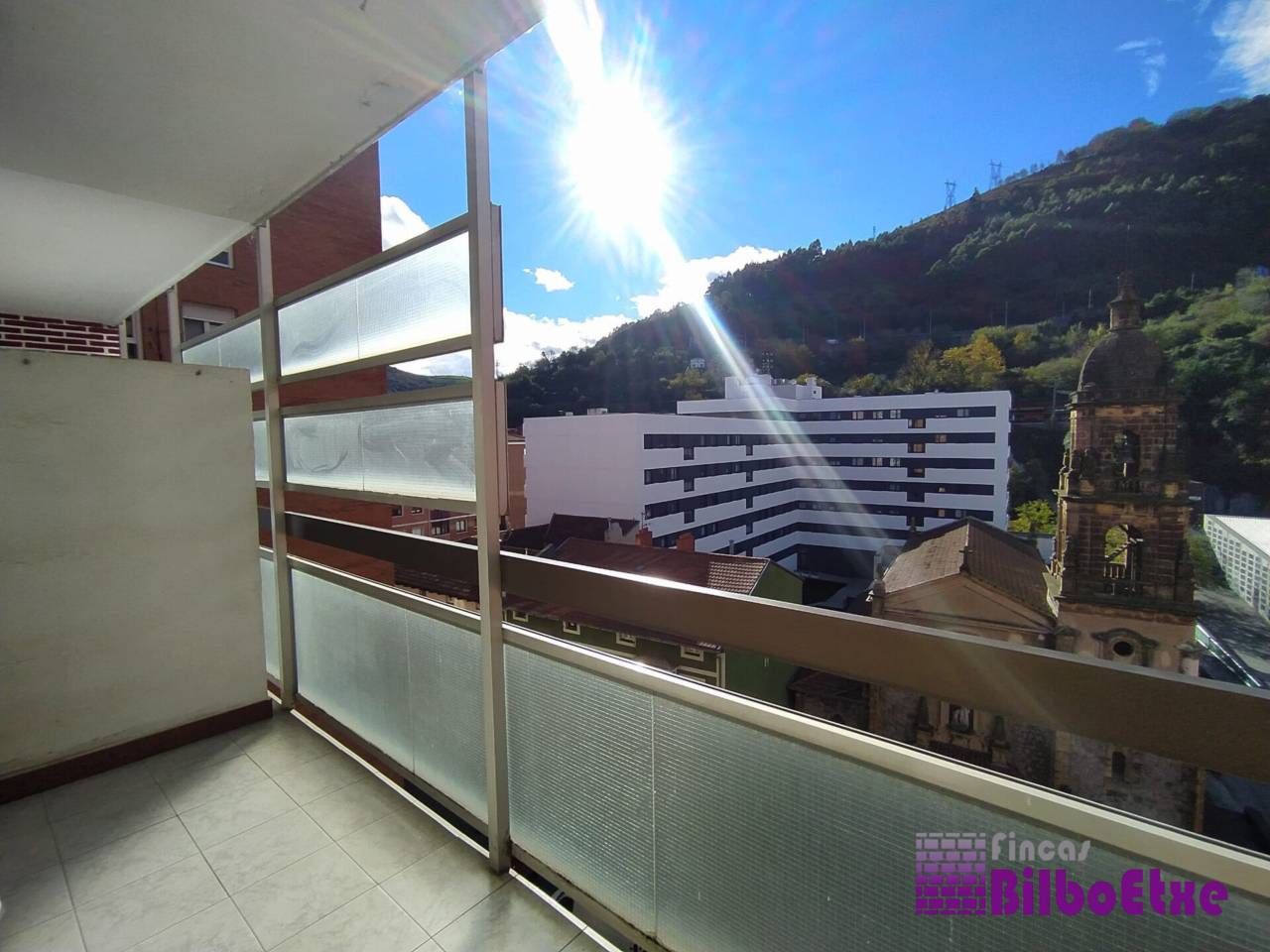 Balcony of Flat for sale in Bilbao   with Heating, Terrace and Furnished