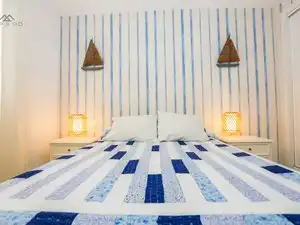 Schlafzimmer von Erdgeschoss zur Miete in Almuñécar mit Klimaanlage, Terrasse und Möbliert
