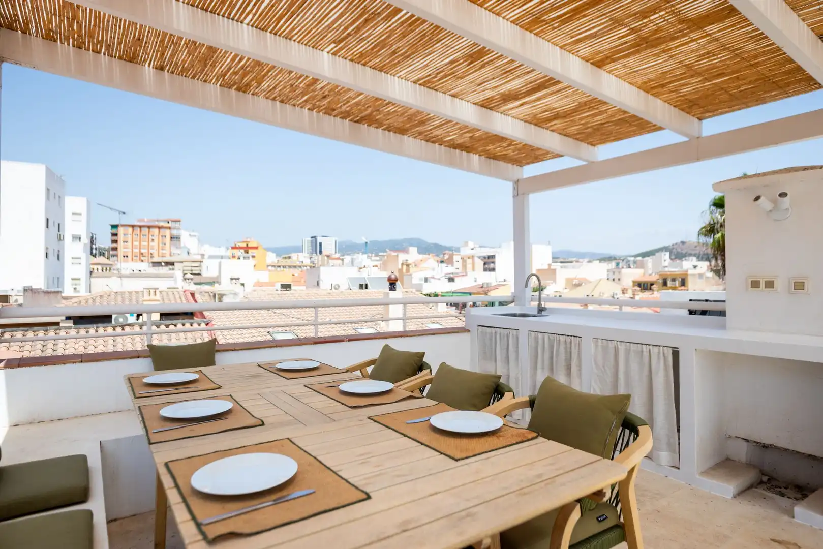 Terrace of Attic for rent in Málaga  with Terrace and Furnished