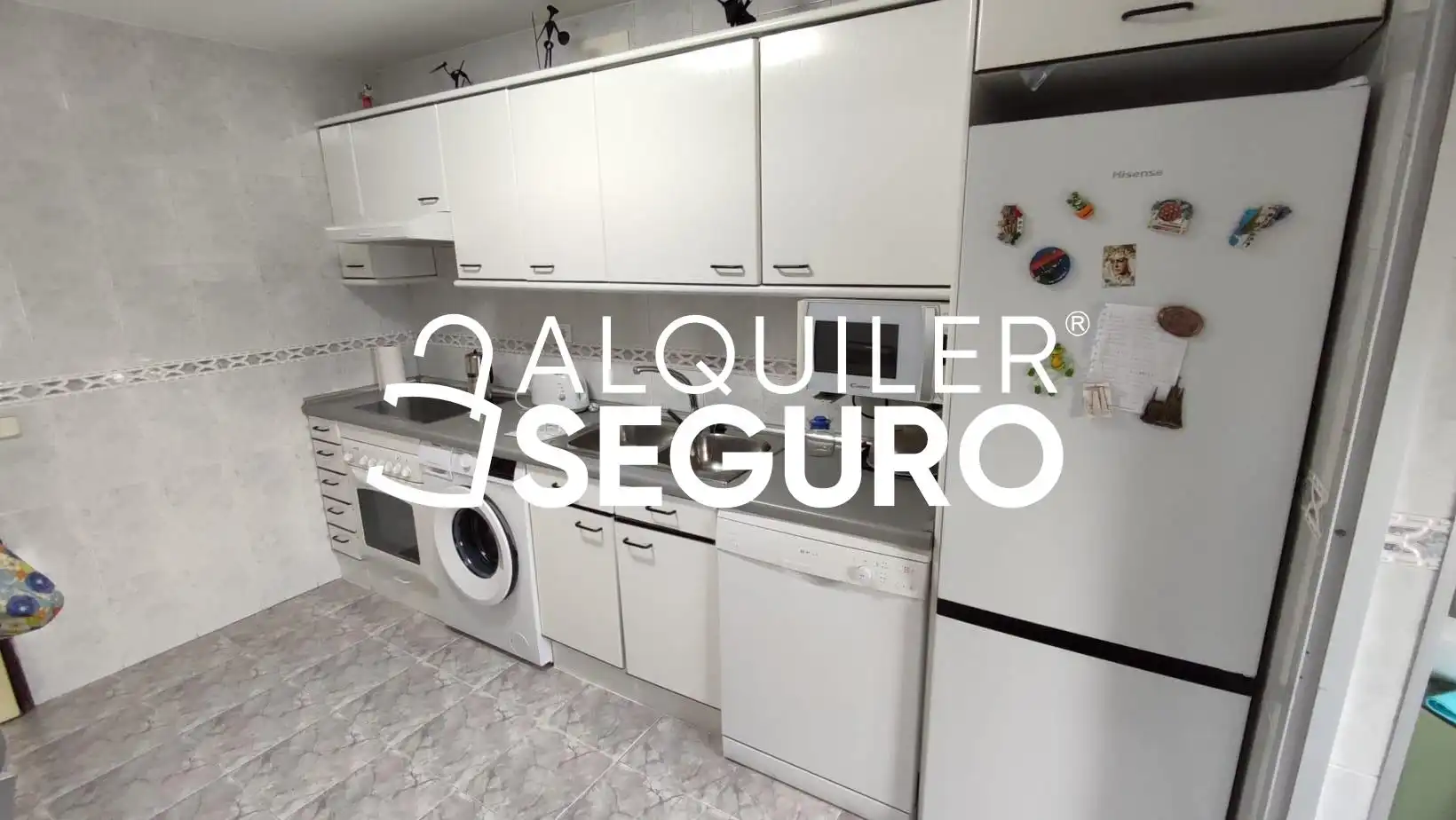 Küche von Wohnung zur Miete in Madrid mit Heizung, Terrasse und Möbliert