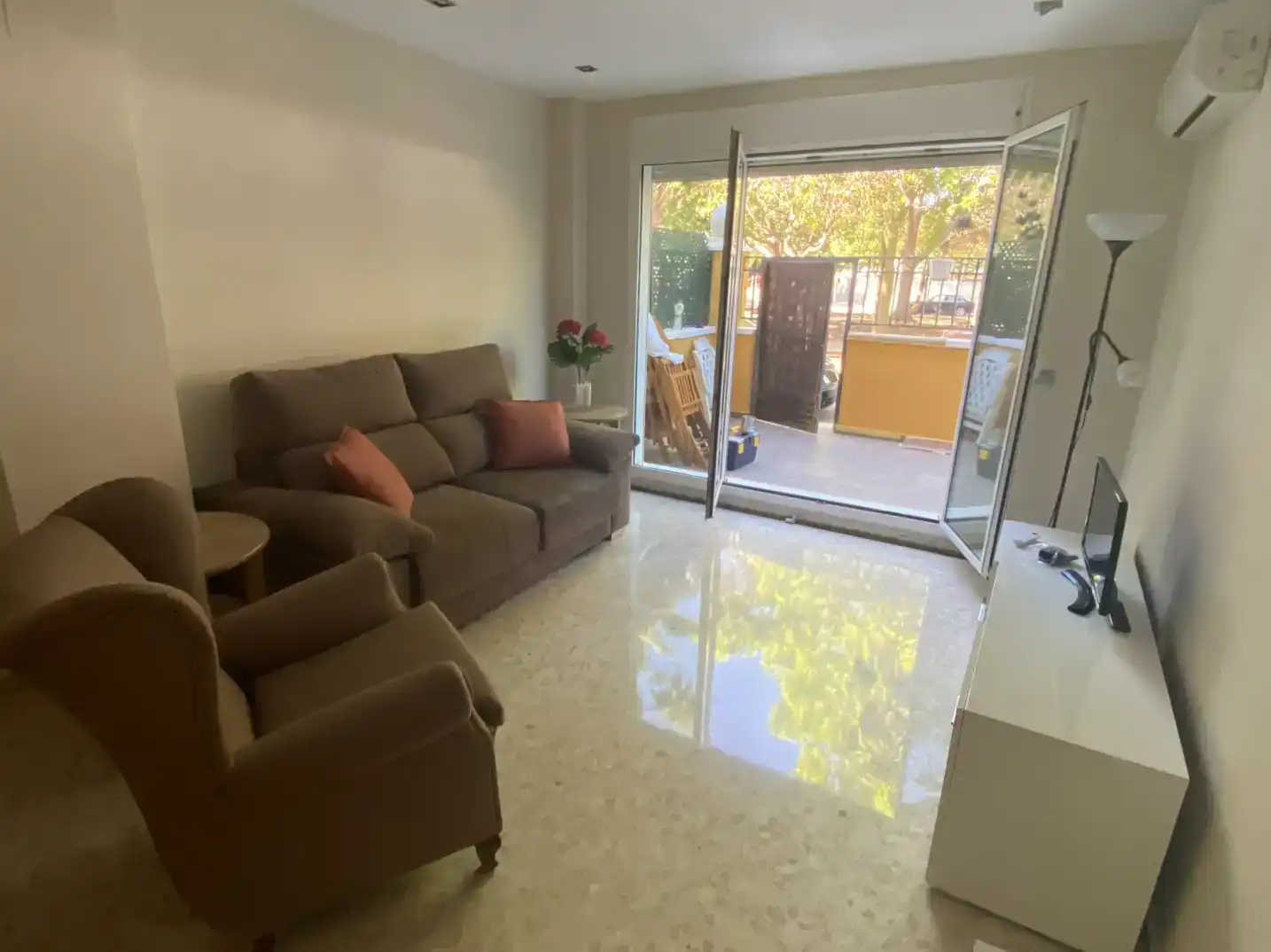 Living room of Flat for rent in Picanya  with Air Conditioner and Swimming Pool