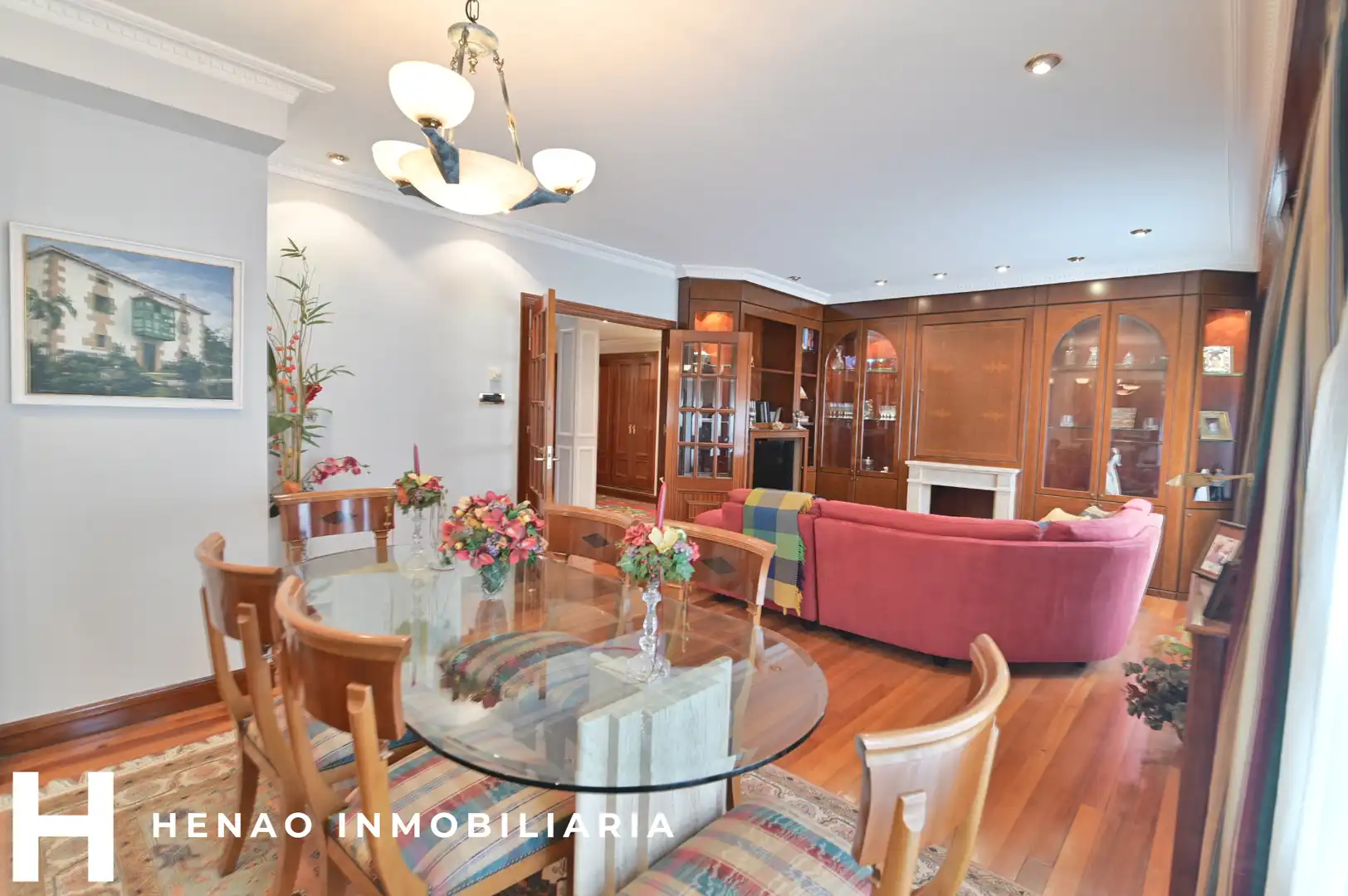 Dining room of Flat for sale in Bilbao   with Heating, Parquet flooring and Terrace