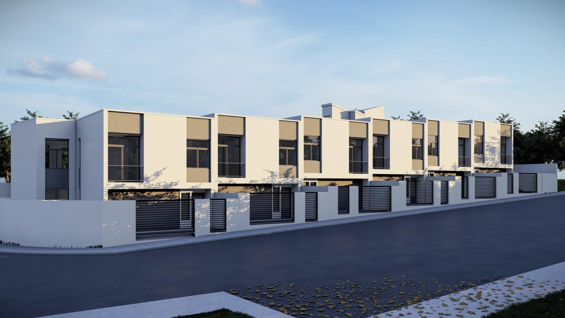 Exterior view of Single-family semi-detached for sale in Cabanillas del Campo  with Heating and Terrace