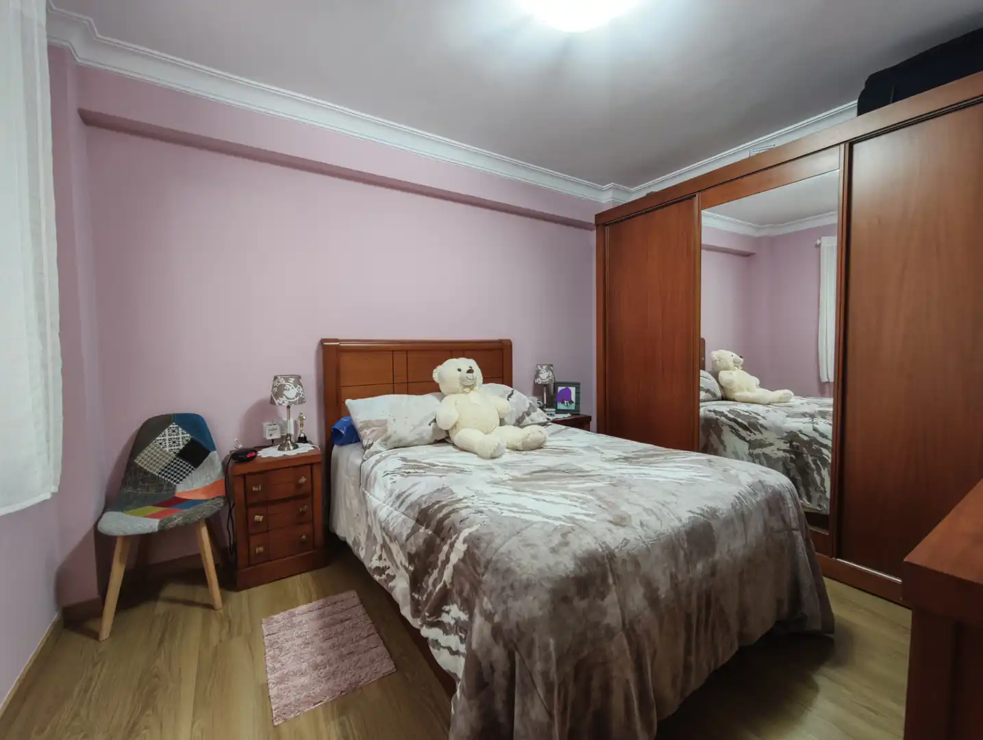 Schlafzimmer von Wohnung zum Verkauf in Ferrol mit Heizung, Möbliert und Waschmaschine