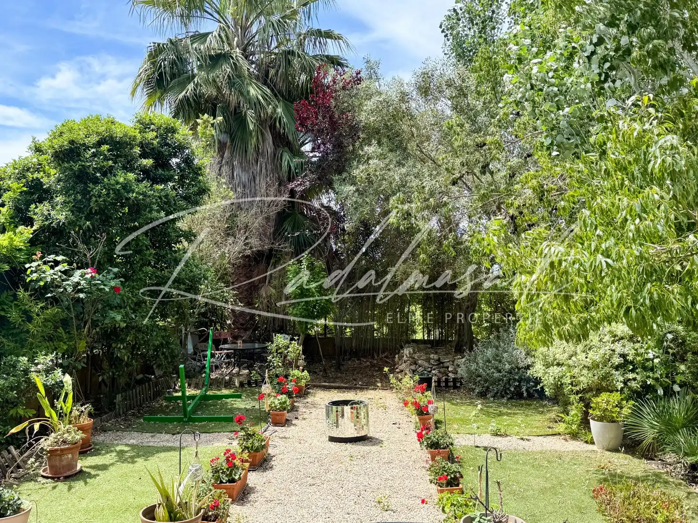 Garten von Einfamilien-Reihenhaus zum Verkauf in Perafort mit Klimaanlage, Privatgarten und Parkett
