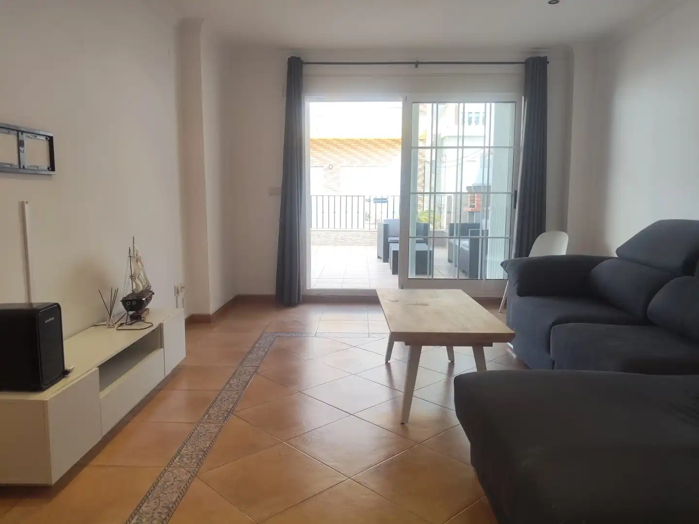 Sala d'estar de Pis en venda en Sollana amb Aire condicionat, Terrassa i Moblat