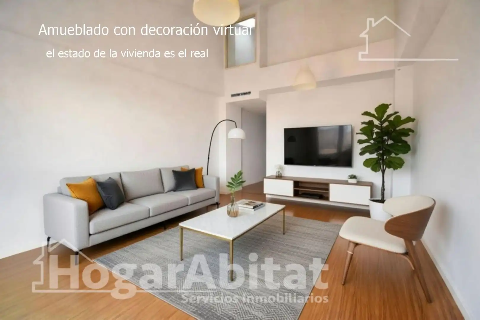 Sala d'estar de Àtic en venda en L'Alqueria de la Comtessa amb Parquet i Terrassa
