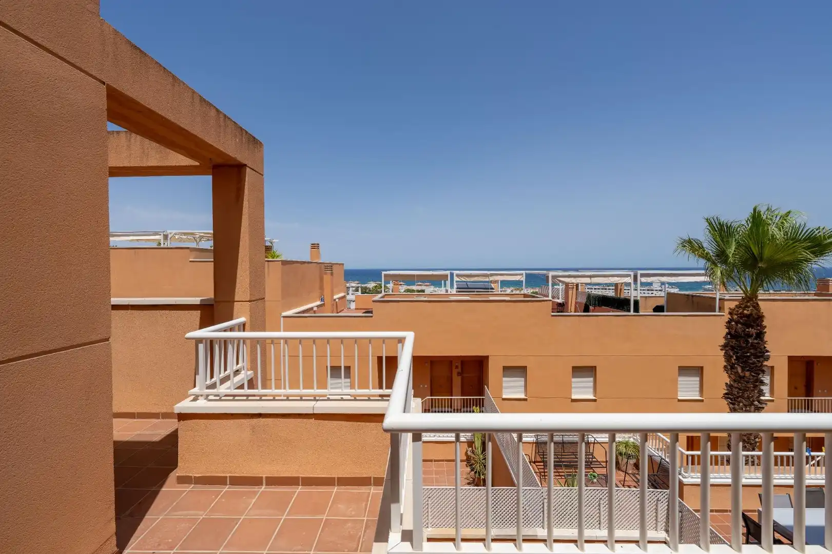 Terrasse von Maisonette zum Verkauf in Mojácar mit Klimaanlage, Privatgarten und Terrasse