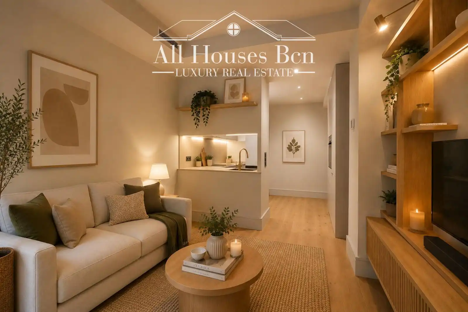 Living room of Flat for sale in Barcelona  with Air Conditioner, Heating and Parquet flooring
