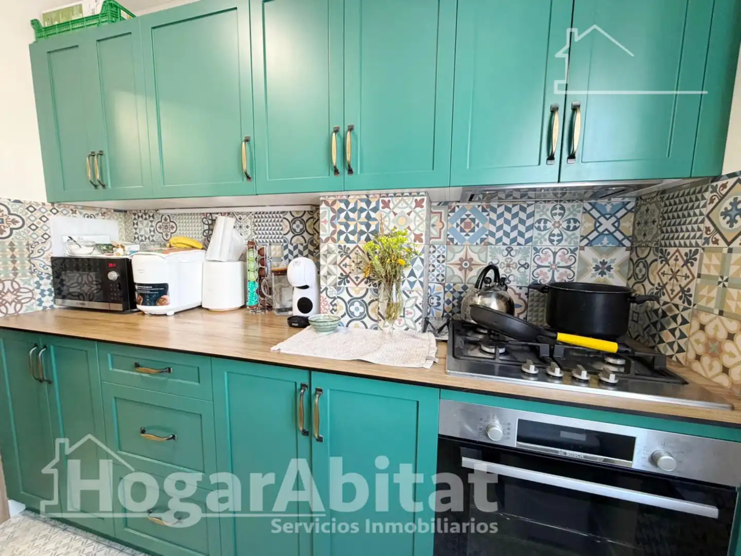 Cocina de Piso en venta en Sagunto / Sagunt con Aire acondicionado y Parquet