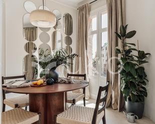 Dining room of Apartment to rent in  Barcelona Capital  with Air Conditioner, Heating and Terrace