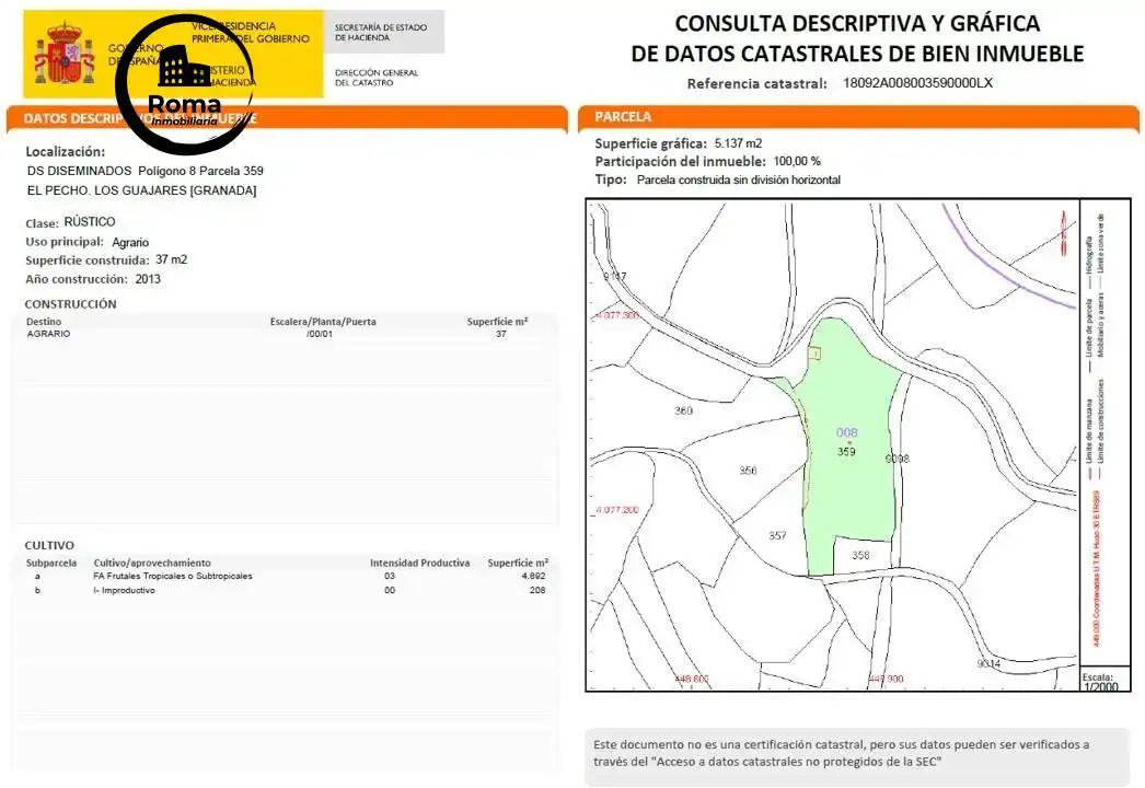 Finca rústica en venda en Los Guájares amb Terrassa i Traster