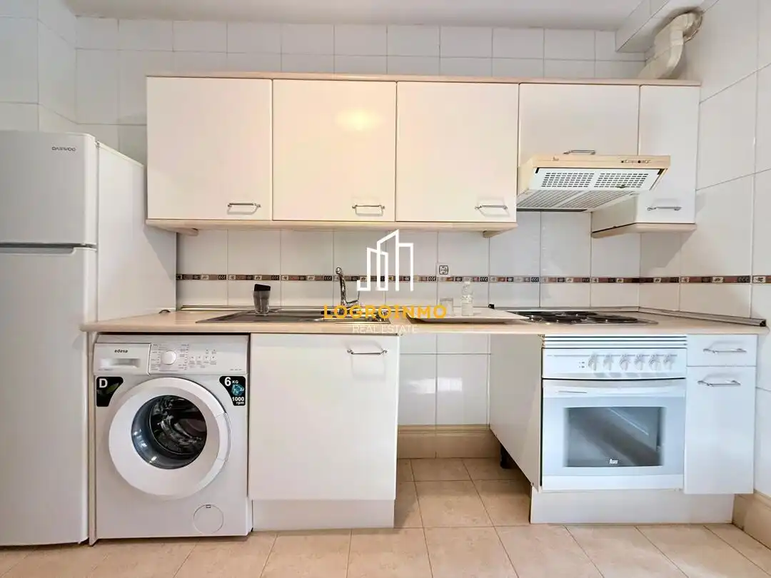 Kitchen of Flat for sale in  Logroño  with Heating, Storage room and Balcony