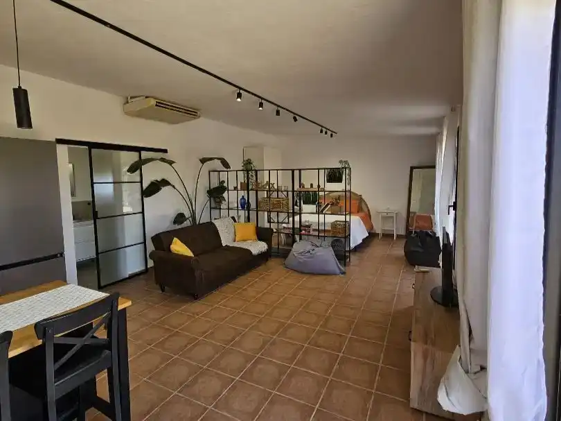 Wohnzimmer von Country house zur Miete in Pájara mit Klimaanlage, Abstellraum und Möbliert
