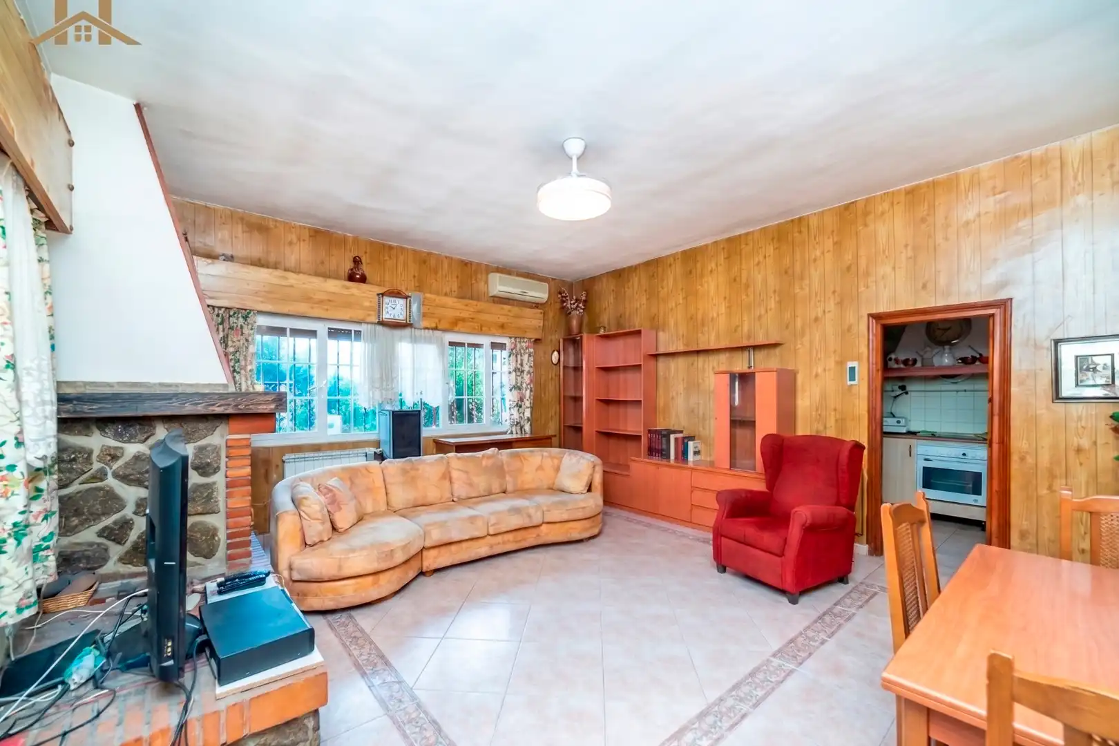 Sala de estar de Casa o chalet en venta en El Álamo con Aire acondicionado, Calefacción y Jardín privado