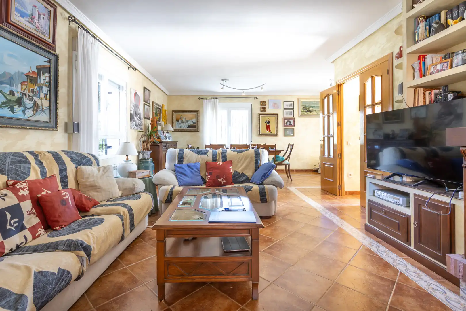 Sala de estar de Casa o chalet en venta en Brunete, Madrid