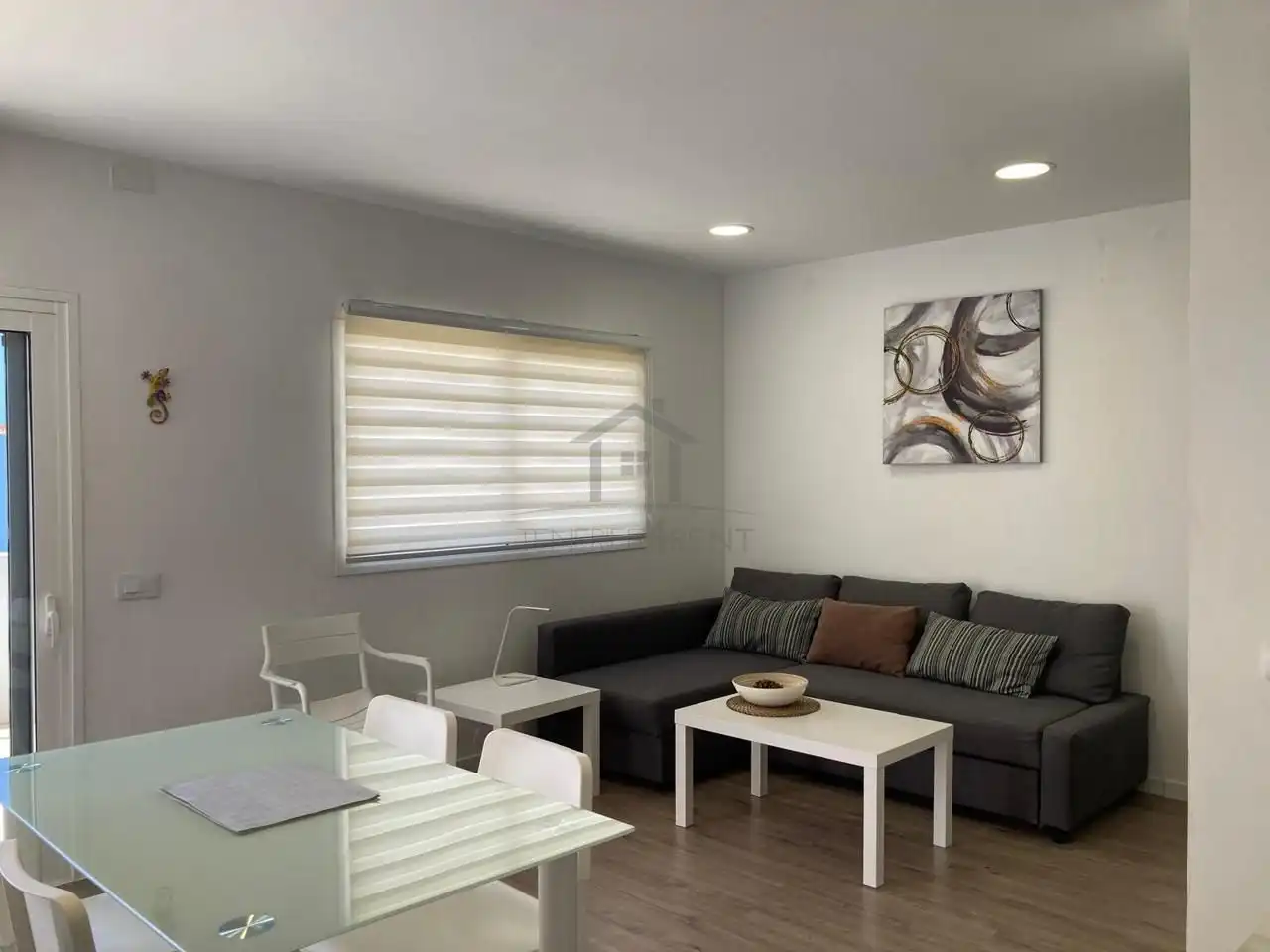 Sala de estar de Estudio de alquiler en Arona con Aire acondicionado, Terraza y Amueblado