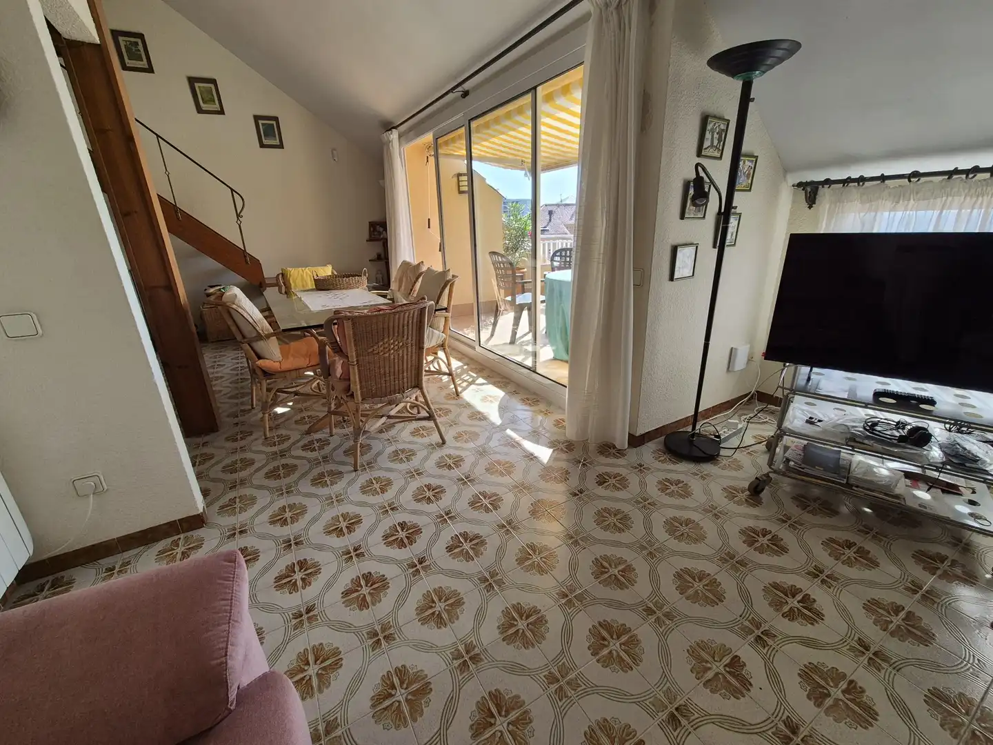 Wohnzimmer von Maisonette zum Verkauf in Calonge i Sant Antoni mit Heizung, Terrasse und Abstellraum
