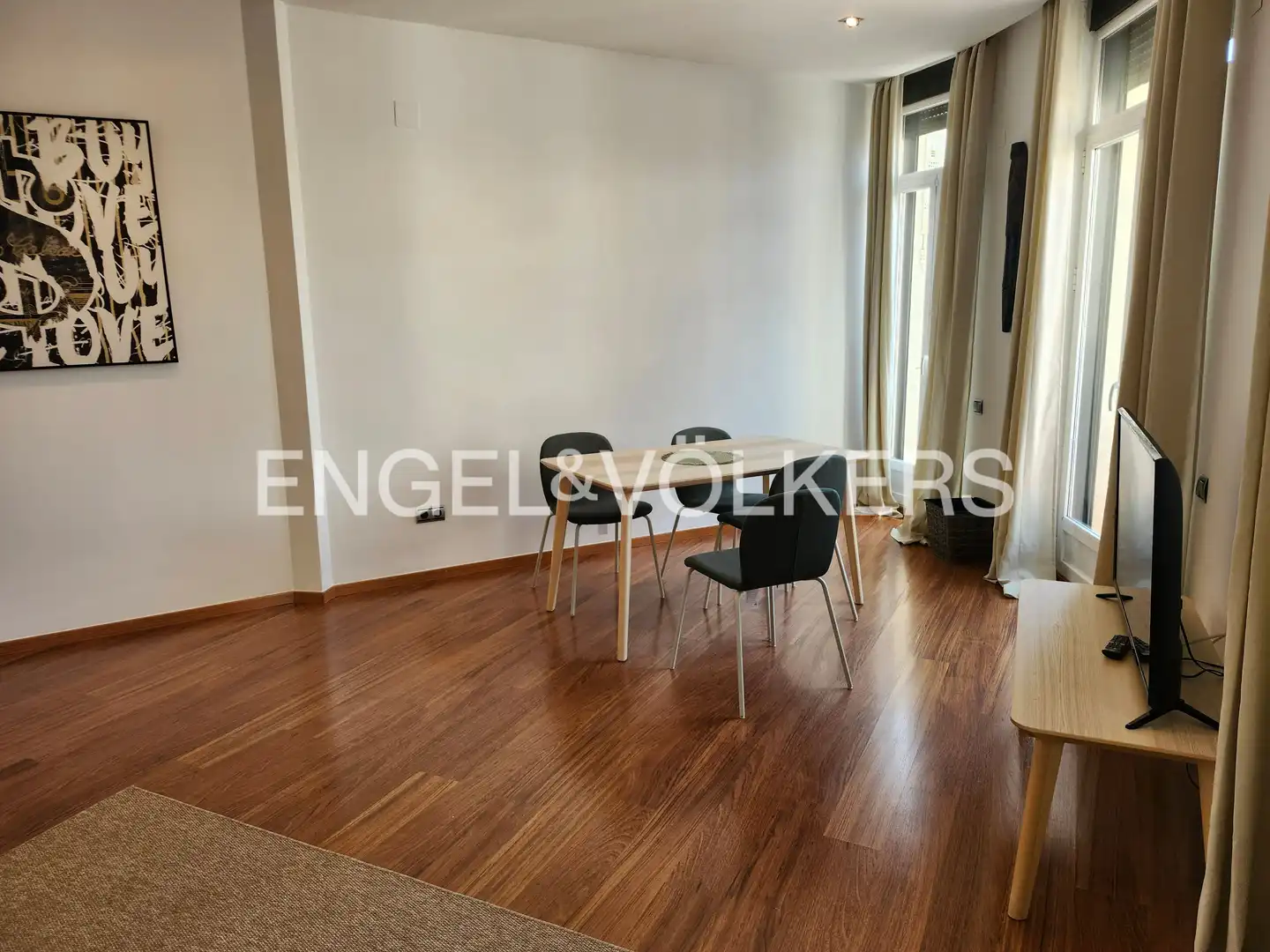 Esszimmer von Wohnung zur Miete in Valencia mit Klimaanlage, Heizung und Möbliert