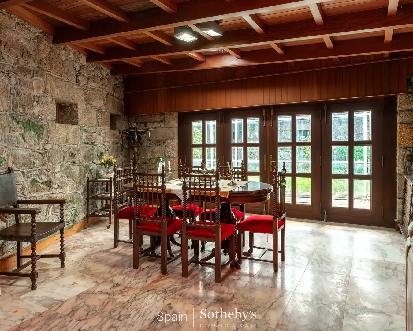 Comedor de Finca rústica en venta en Cee con Jardín privado, Terraza y Trastero