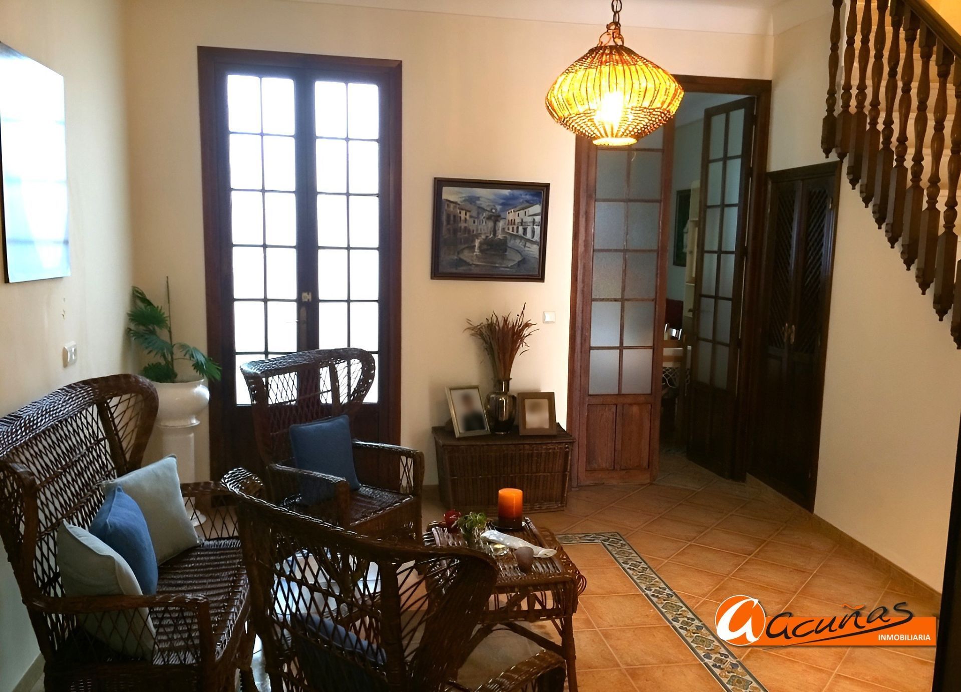 Sala de estar de Casa adosada en venta en Alameda con Aire acondicionado, Terraza y Trastero