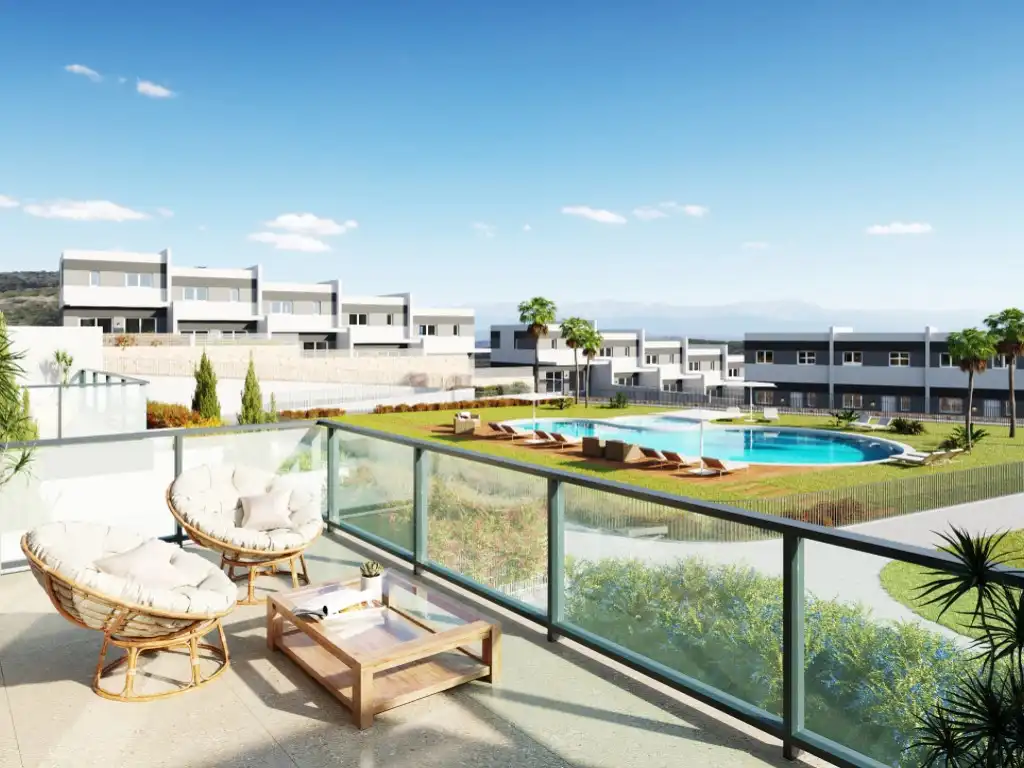 Terrassa de Casa adosada en venda en Finestrat amb Jardí privat i Piscina