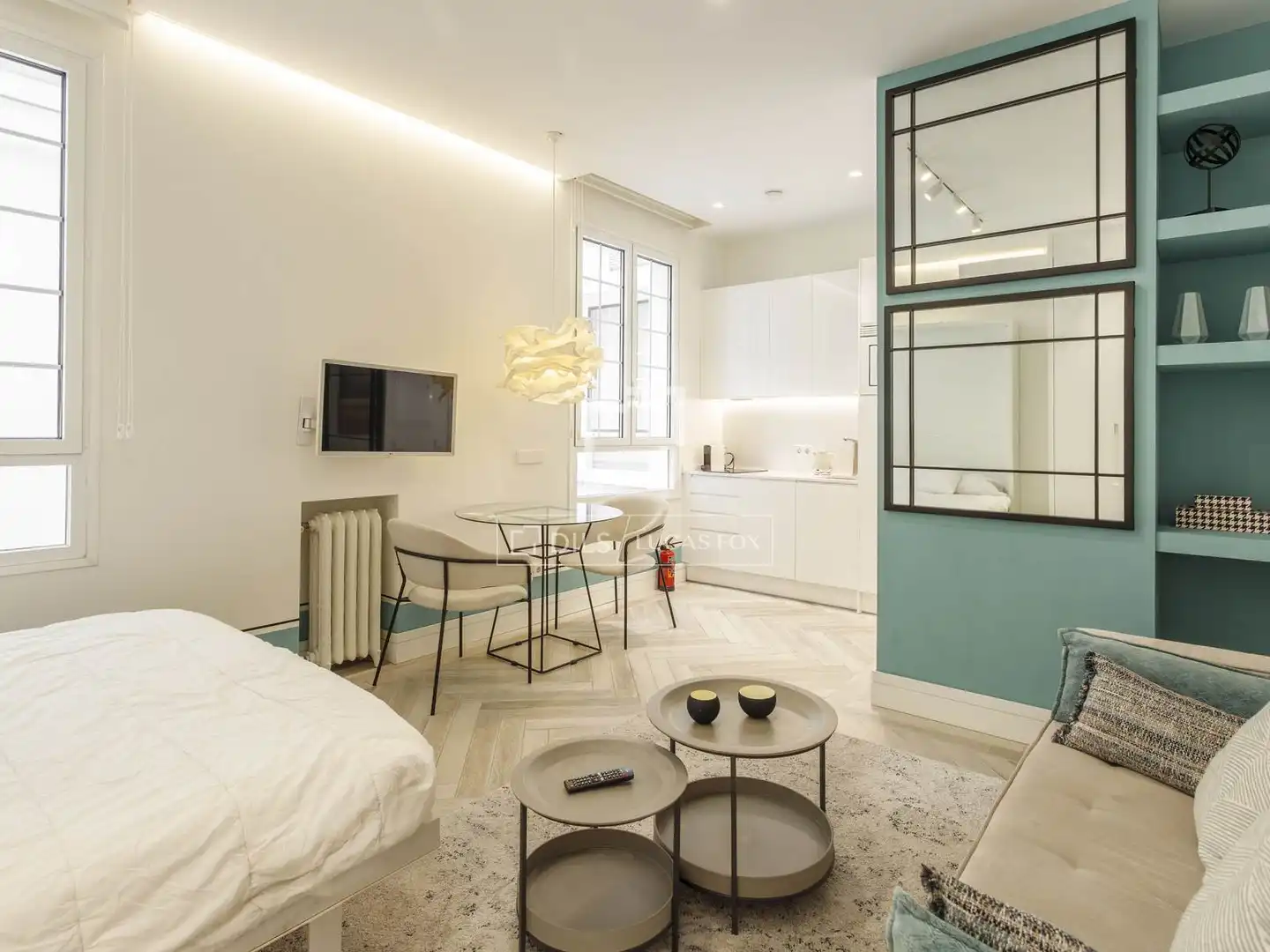 Sala de estar de Loft de alquiler en Madrid con Aire acondicionado, Calefacción y Amueblado