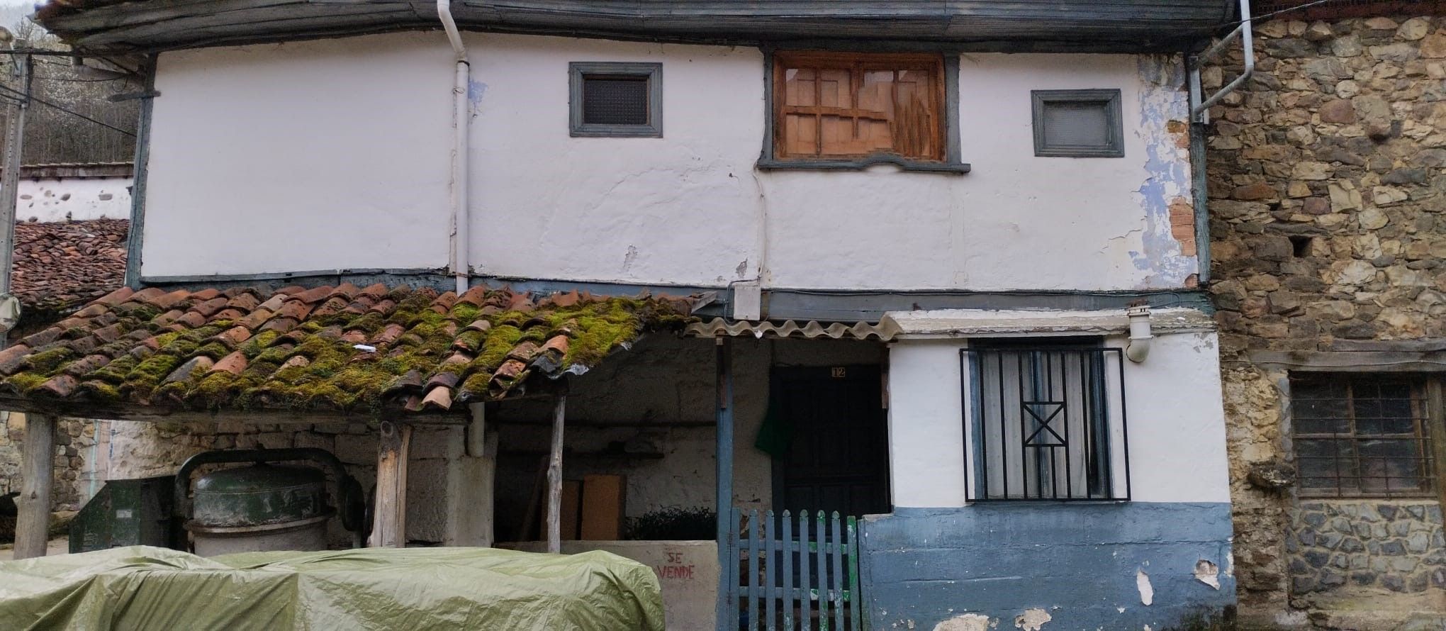Exterior view of House or chalet for sale in Caso  with Private garden