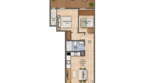 Foto 2 de Piso en venta en Paseo Europa, Poblenou, Pineda de Mar