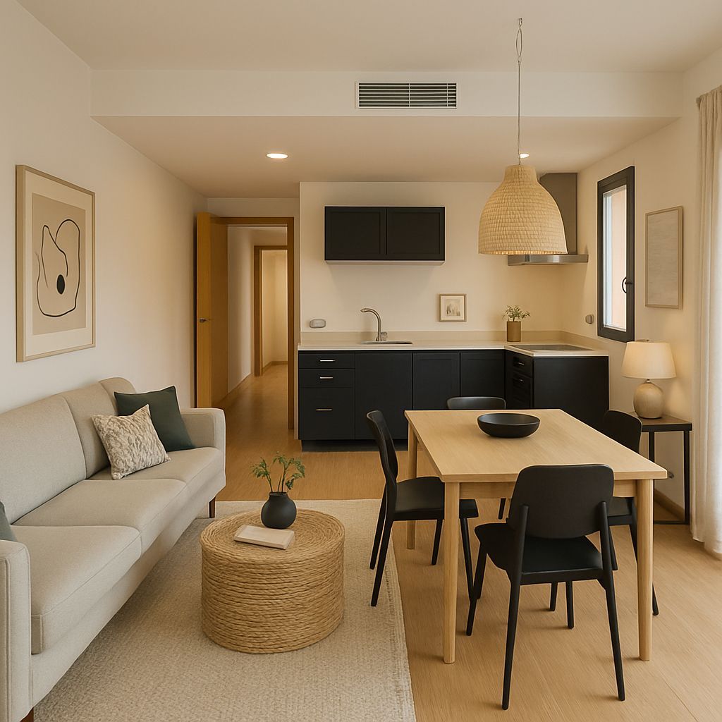 Sala d'estar de Àtic en venda en Vilanova del Camí amb Calefacció