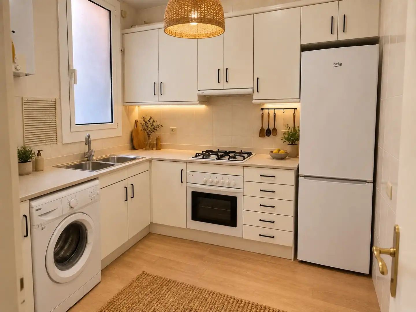 Cocina de Piso en venta en  Barcelona Capital con Aire acondicionado y Balcón