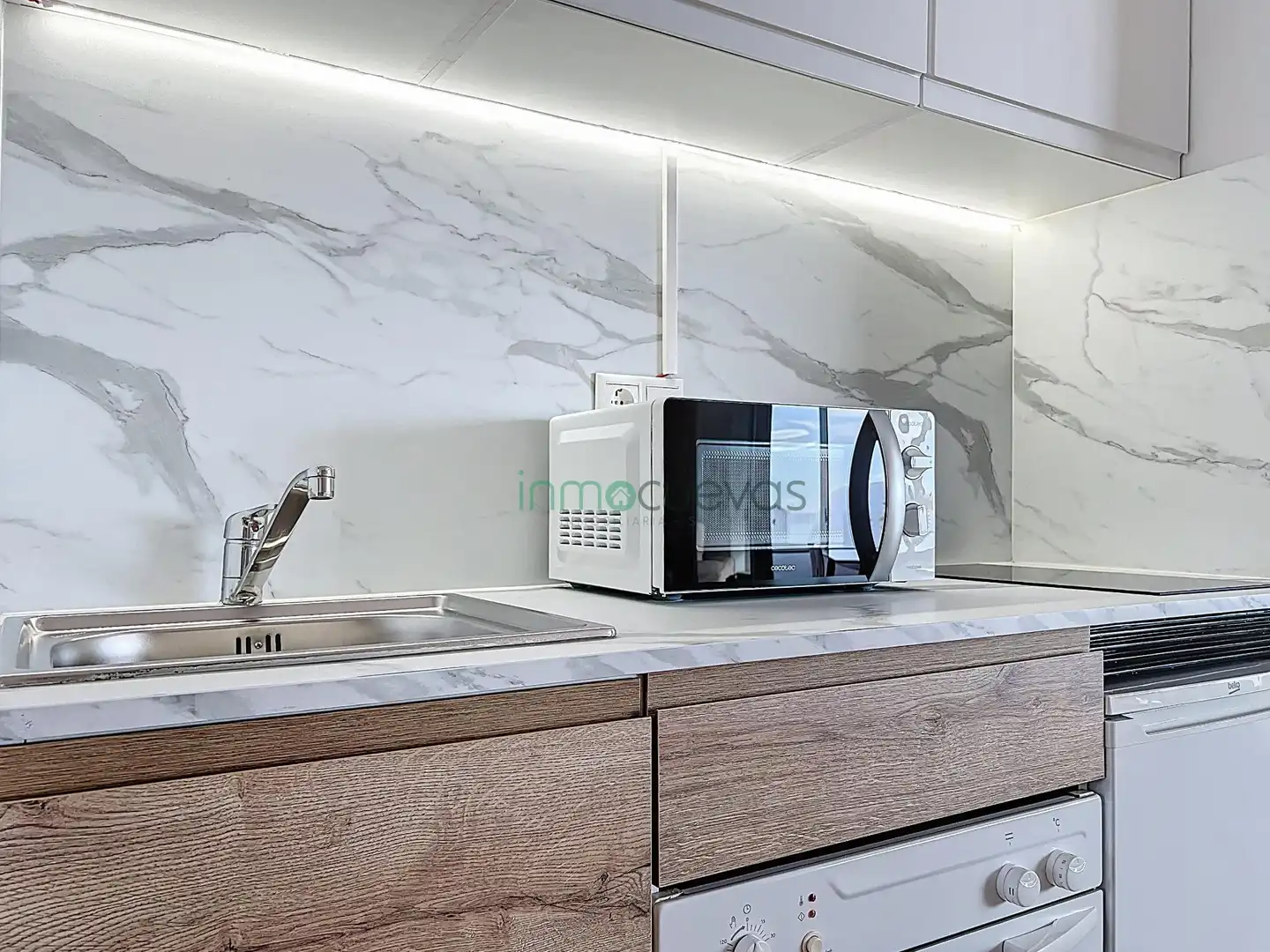 Cocina de Estudio en venta en Mojácar con Aire acondicionado, Jardín privado y Terraza