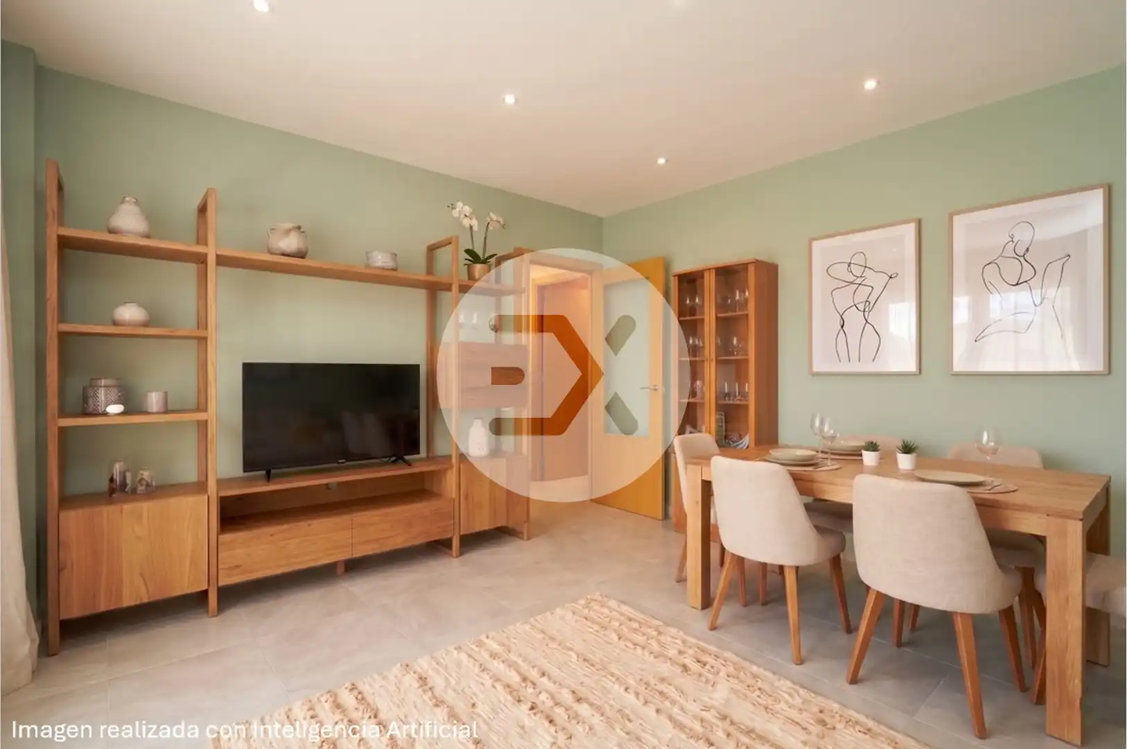 Living room of Flat for sale in Castelldefels  with Air Conditioner, Heating and Oven