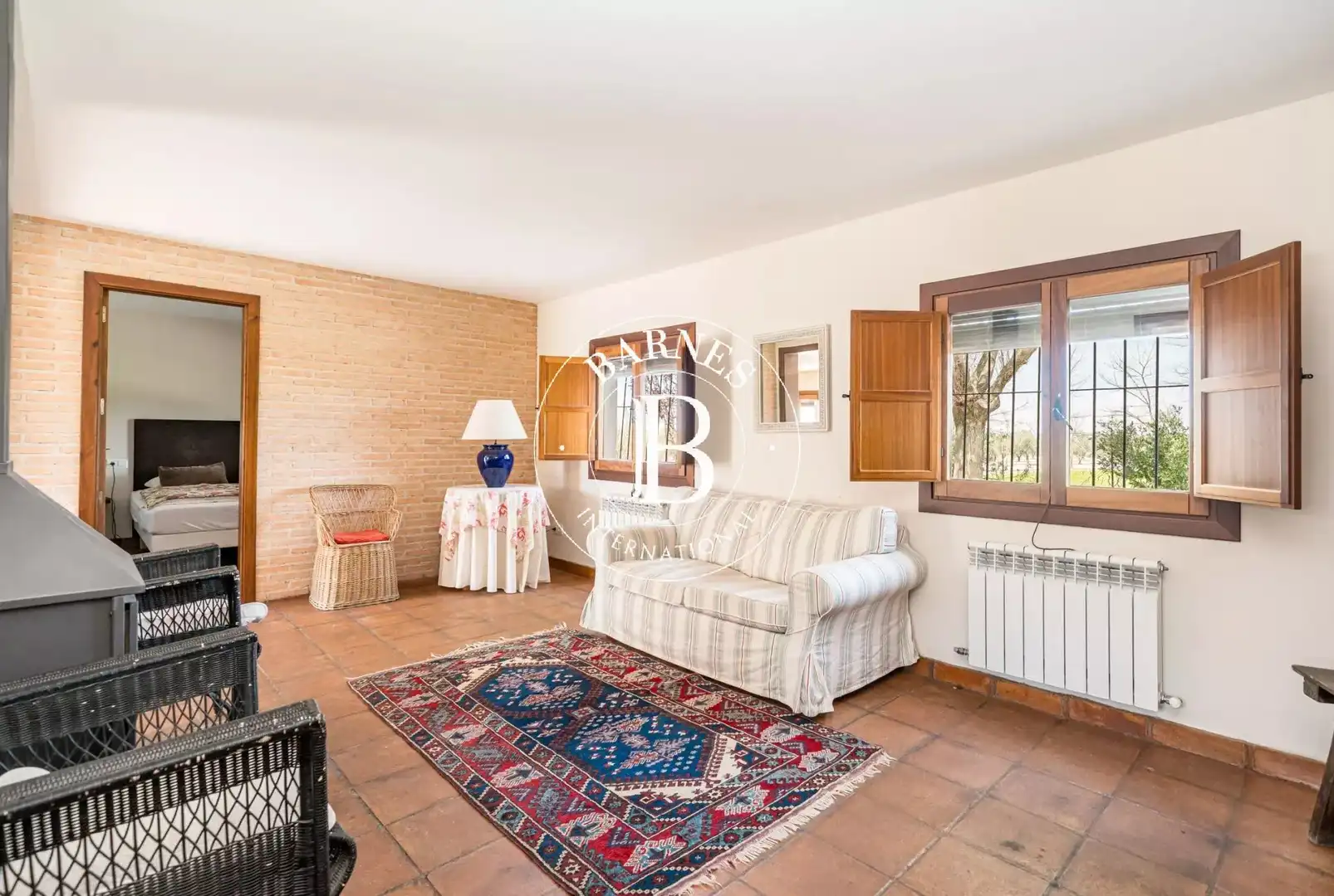 Sala de estar de Casa o chalet en venta en Alcázar de San Juan con Jardín privado, Piscina y Amueblado