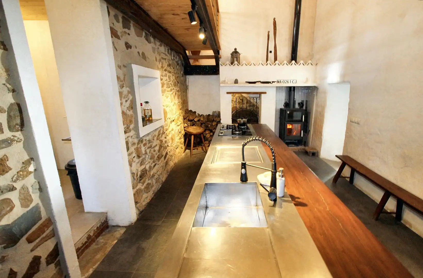 Cuina de Finca rústica en venda en Almogía amb Calefacció, Jardí privat i Terrassa
