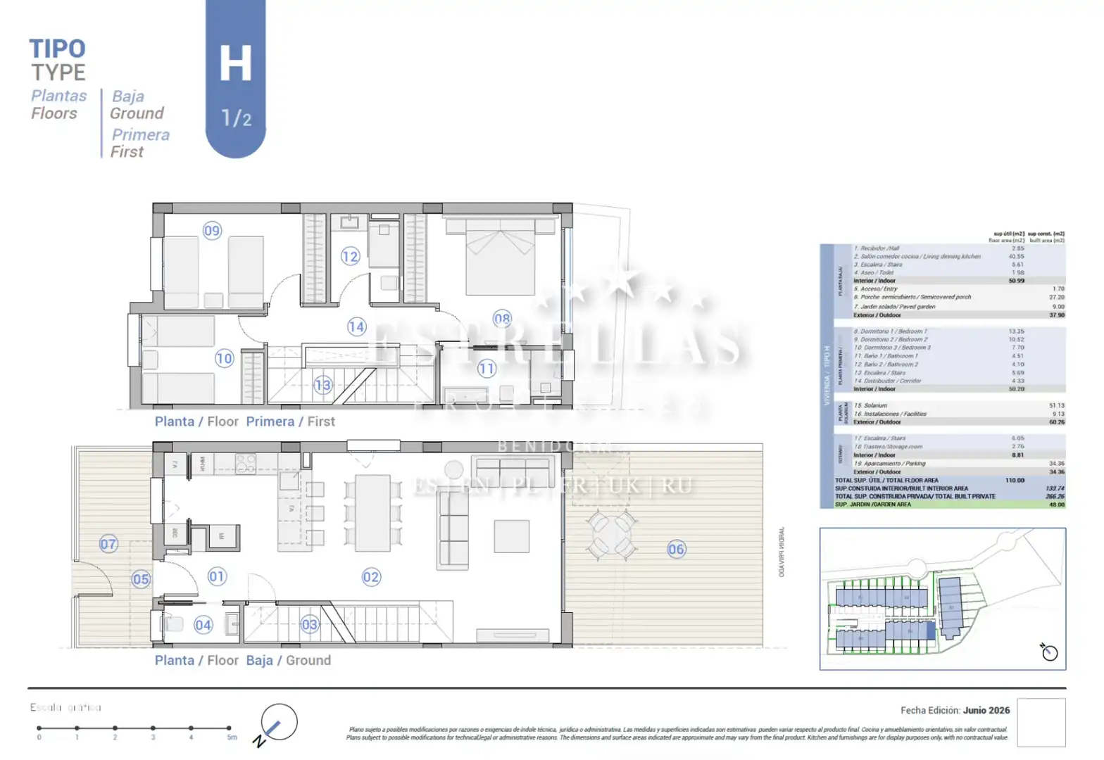Maison mitoyenne avec piscine à vendre à Pueblo Español - Coveta Fumá, imagen 12