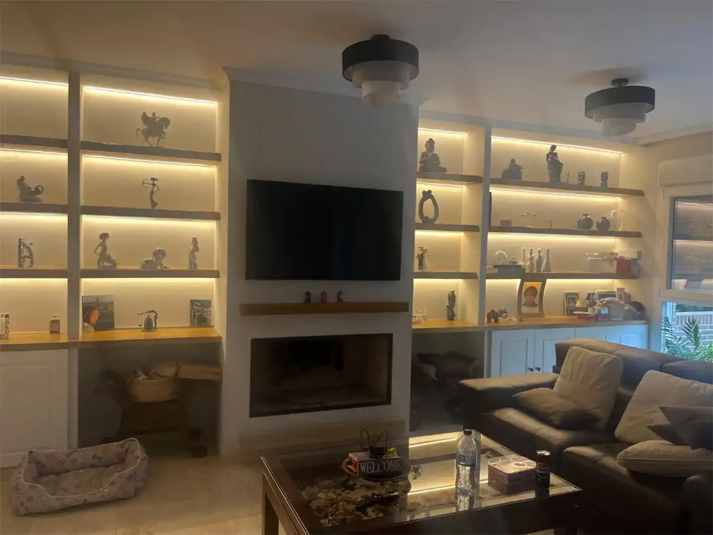 Sala d'estar de Casa o xalet en venda en  Madrid Capital
