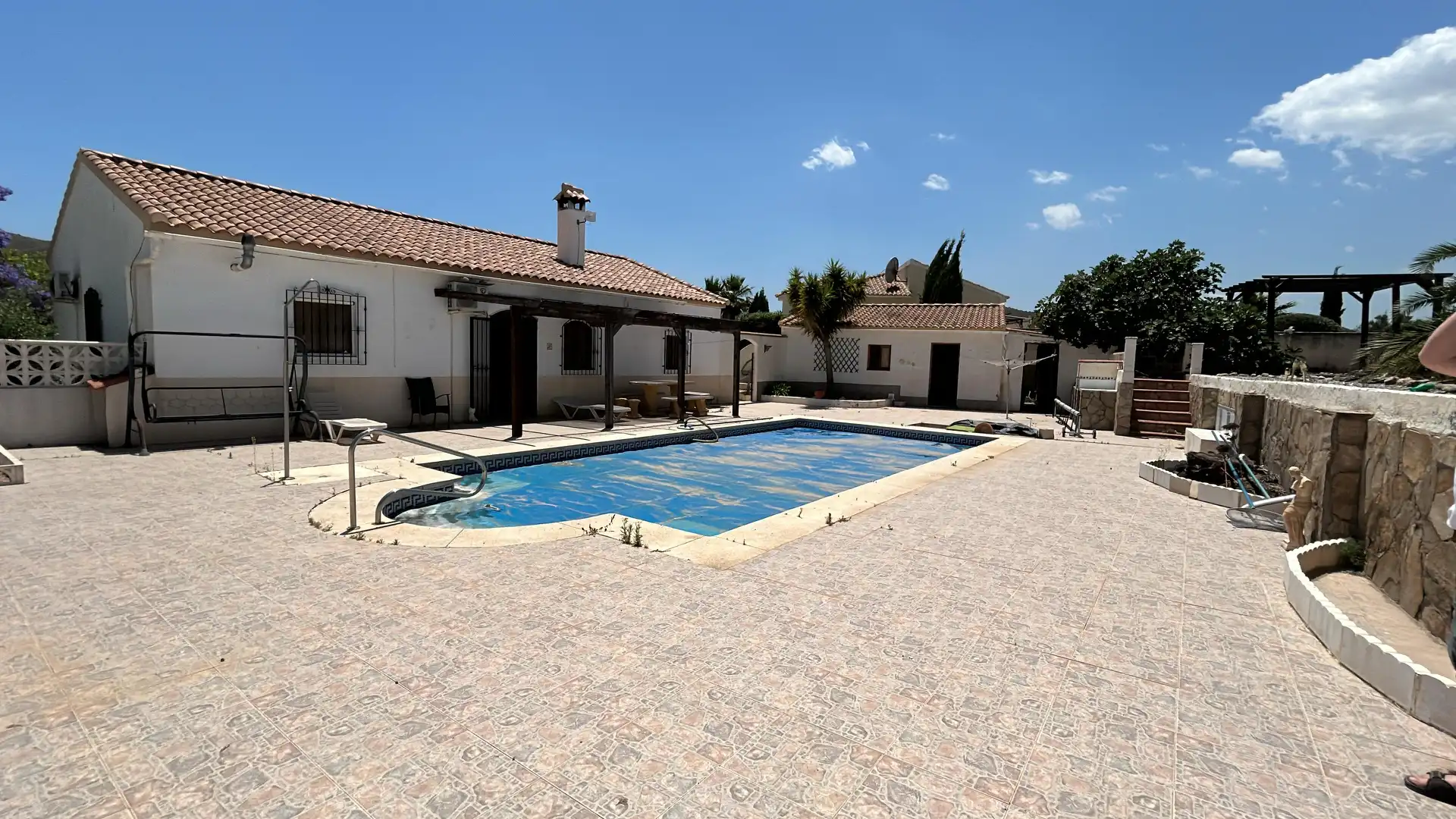 Swimming pool of Houses for sale in Arboleas, Almería