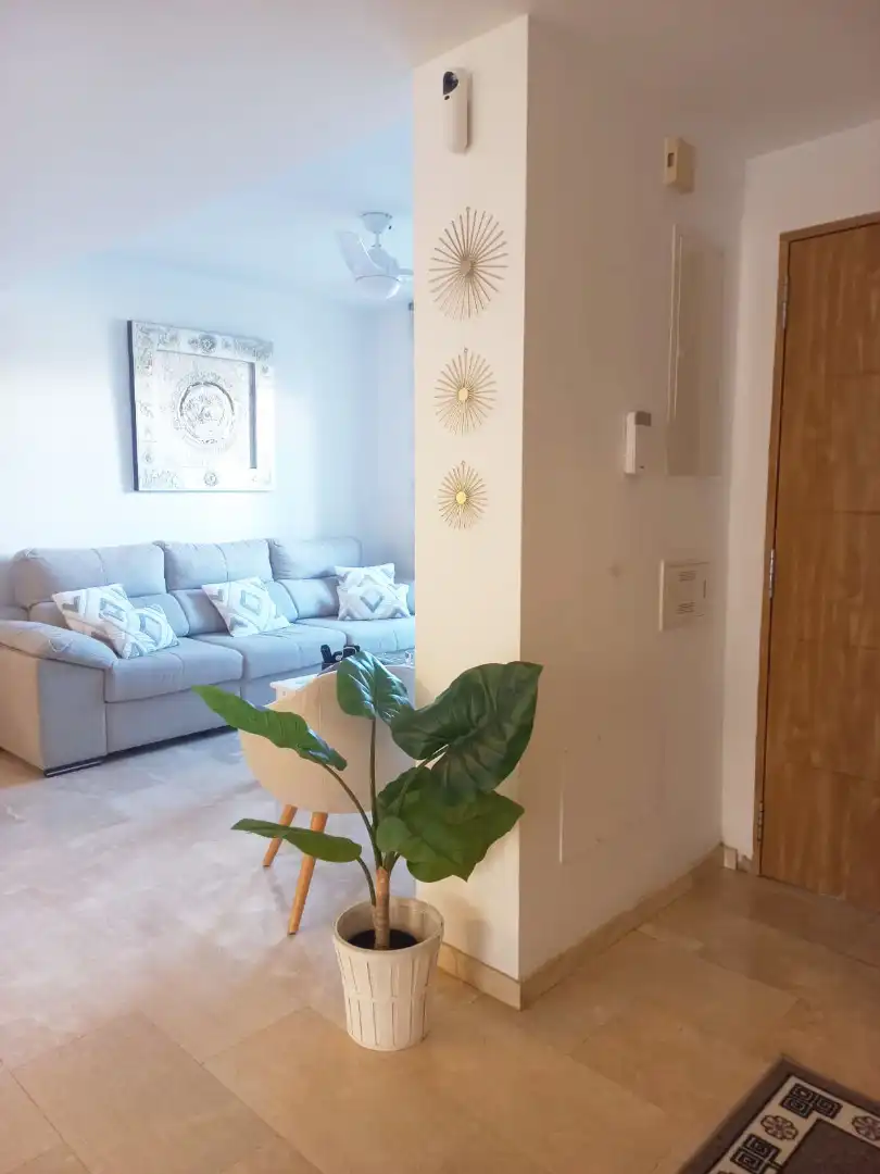 Sala de estar de Casa adosada en venta en Vélez-Málaga con Aire acondicionado, Terraza y Trastero