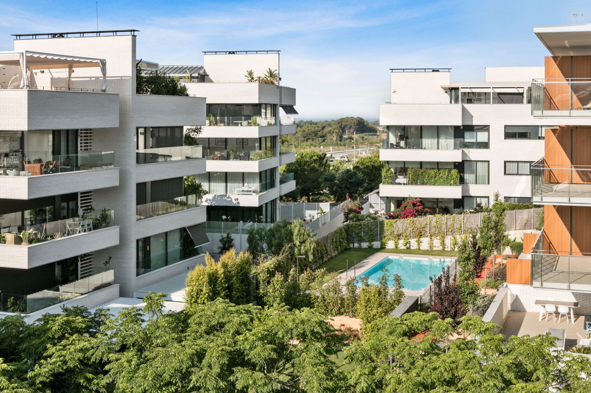 Exterior view of Attic for sale in Sitges  with Terrace and Community pool