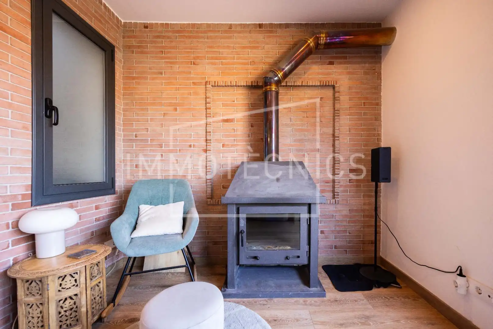 Sala de estar de Ático en venta en La Garriga con Calefacción y Terraza