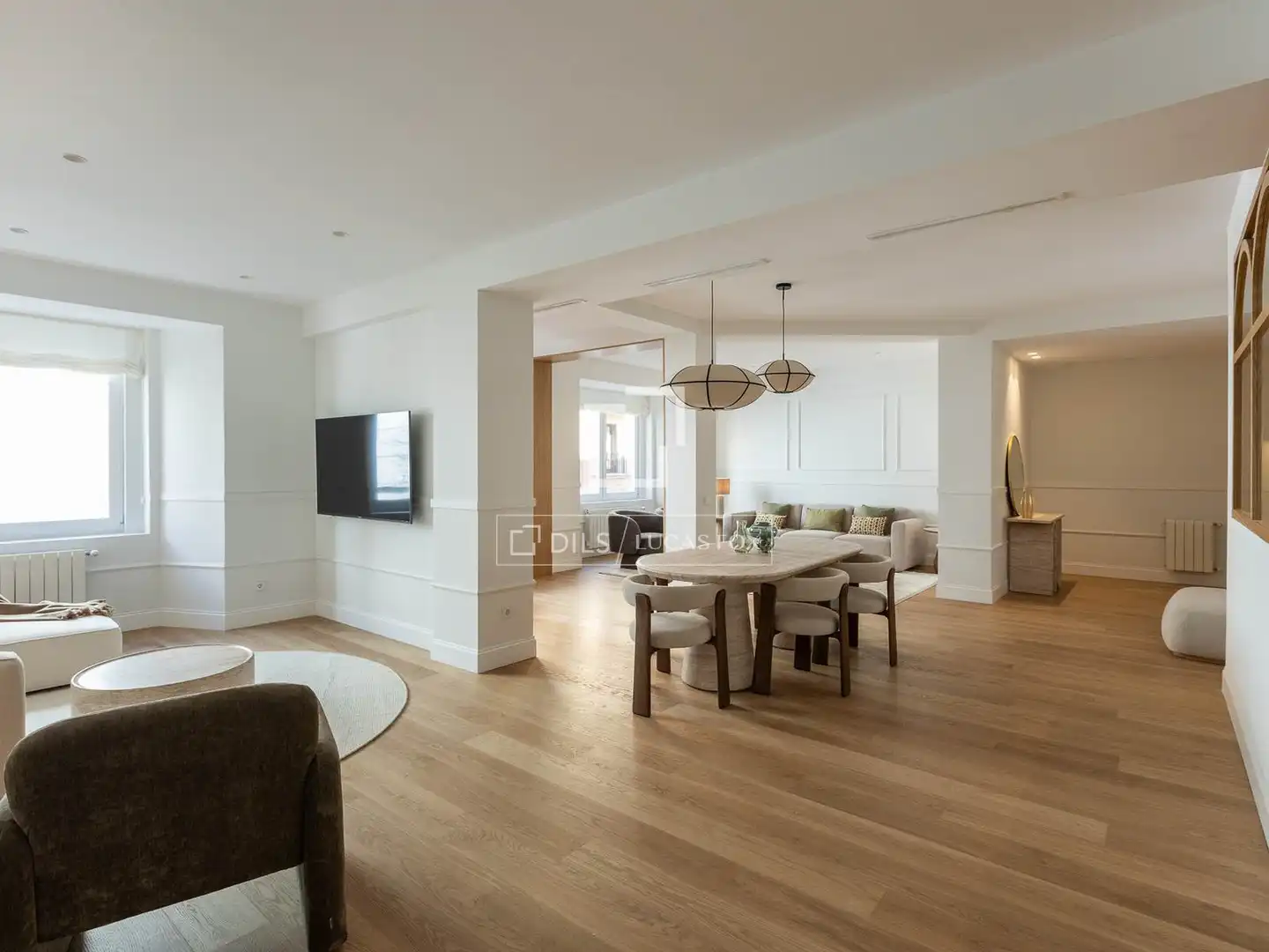 Sala d'estar de Pis en venda en Madrid amb Aire condicionat, Calefacció i Parquet