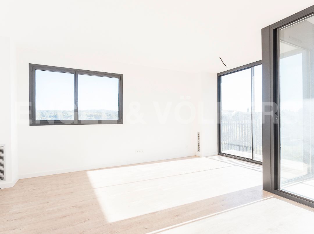 Bedroom of Apartment to rent in Sant Cugat del Vallès  with Air Conditioner, Heating and Parquet flooring