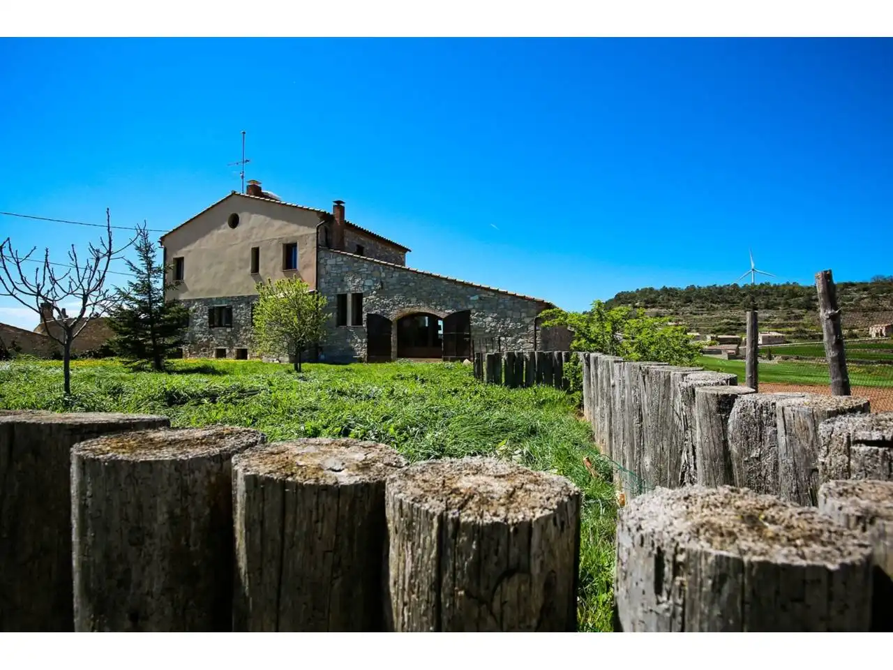 Vista exterior de Finca rústica en venta en Forès con Calefacción, Jardín privado y Terraza