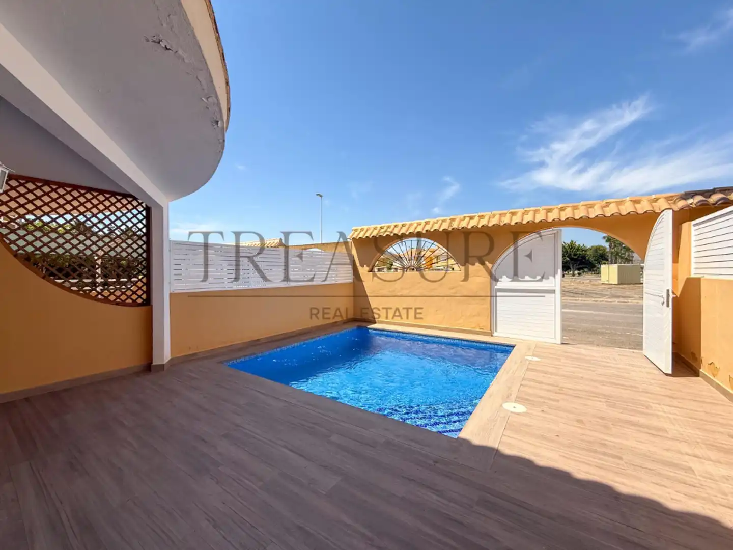 Piscina de Casa adosada en venta en Mazarrón con Aire acondicionado, Calefacción y Terraza