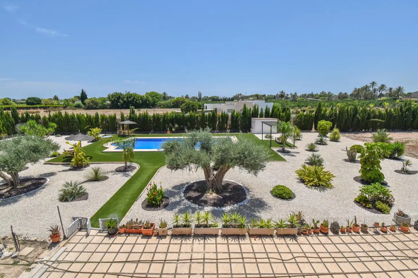 Jardí de Casa o xalet en venda en Elche / Elx amb Aire condicionat, Calefacció i Jardí privat