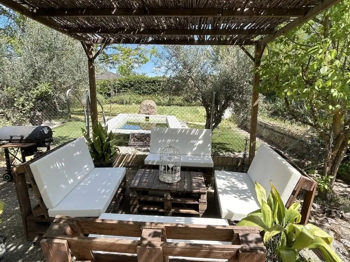 Terraza de Finca rústica en venta en Almoguera con Jardín privado y Piscina