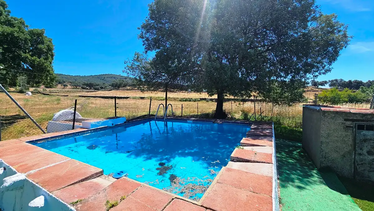Piscina de Casa o chalet en venta en Higuera de la Sierra con Aire acondicionado, Jardín privado y Terraza