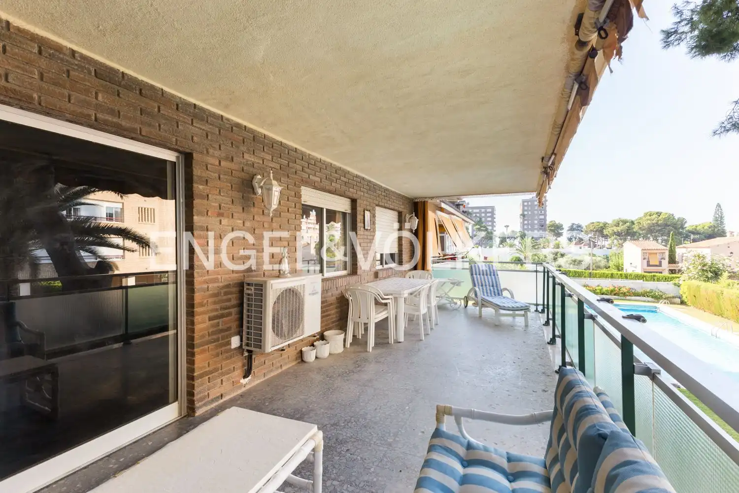 Terraza de Piso en venta en Benicasim / Benicàssim con Calefacción, Jardín privado y Terraza